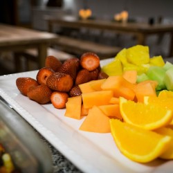 Fresh fruit for breakfast at Whitewater Lodge B&B in Golden BC