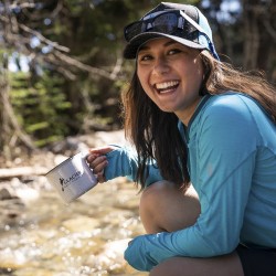girl with a glacier raft company golden bc mug