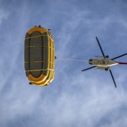 helicopter slinging glacier raft company rafts to kicking horse river