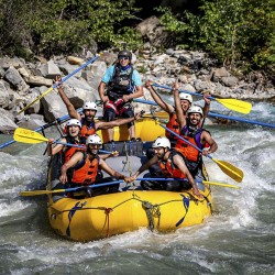 whitewater rafting trip in golden bc