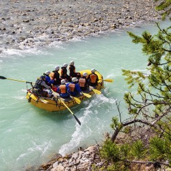 raft on kicking horse river