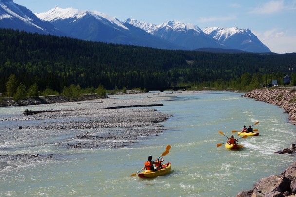 A kayak tour through Golden British Columbia