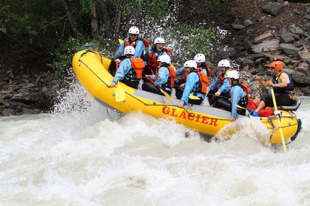 Rafting the biggest and best whitewater on Kicking Horse River