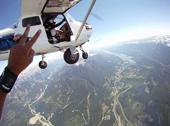 Skydiving in Golden, BC