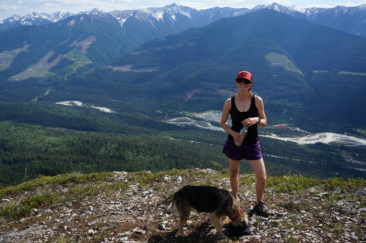 Trail running in Golden British Columbia