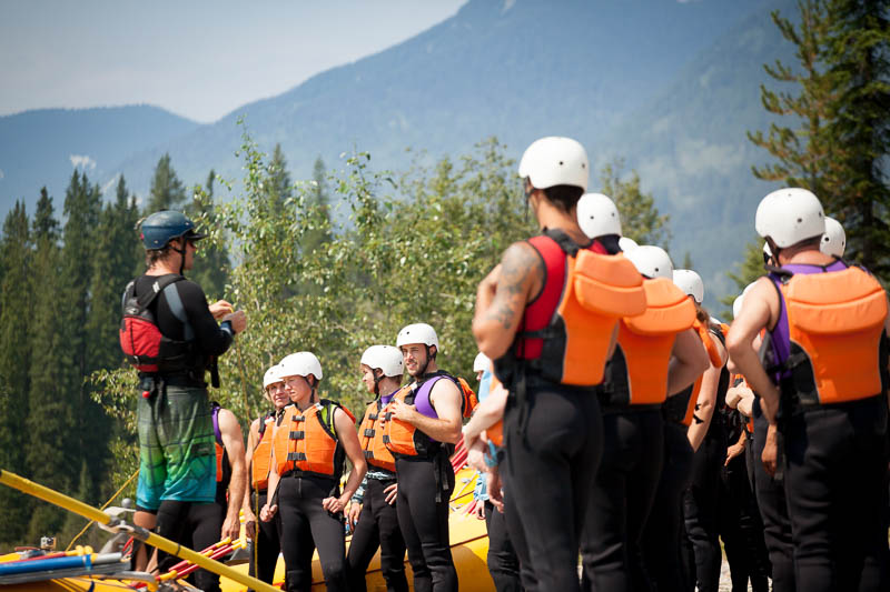 Raft Guide with Glacier Raft Company in Golden BC