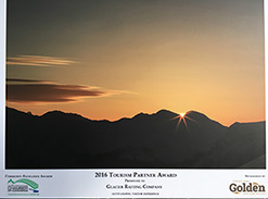 Tourism Golden Award for Glacier Raft Company