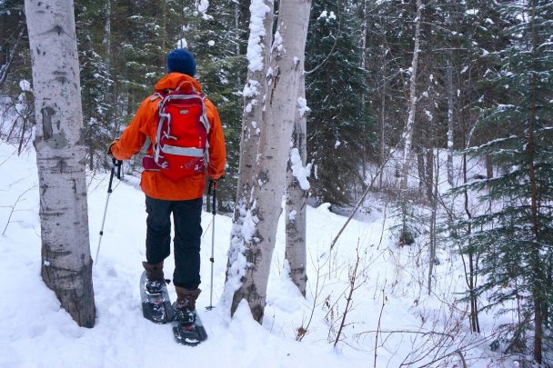 Snowshoeing at Cedar Lake in Golden, BC