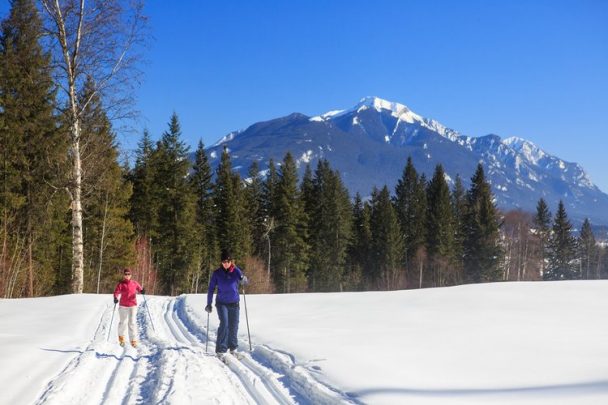 Cross country skiing in Golden, BC