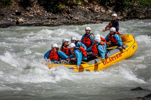 Whitewater rafting with Glacier Raft Company