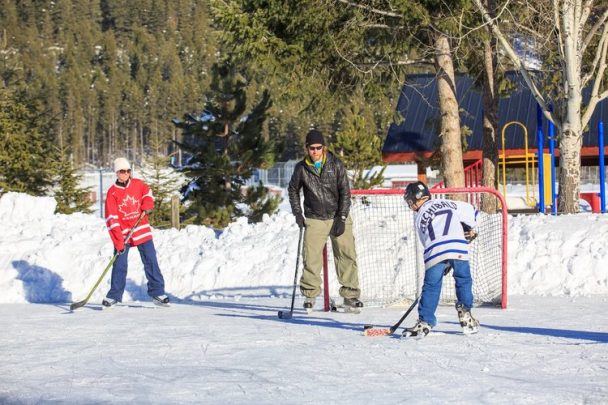 Skating in Golden, BC