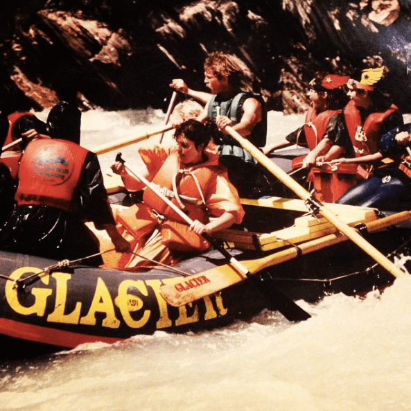 Golden BC white water rafting with Glacier Raft Company in 1980s