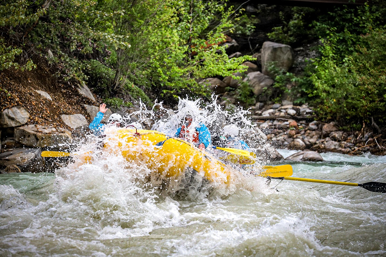 White water rafting Kicking Horse River Golden BC