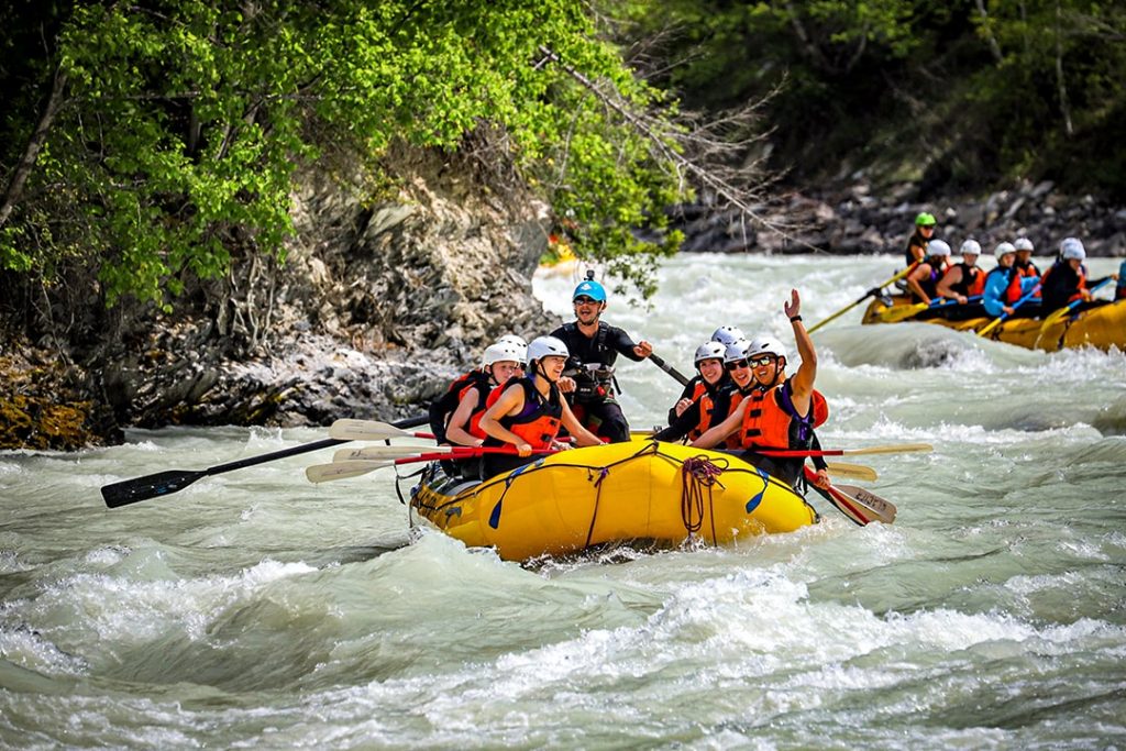 Fun rafting in Golden BC with Glacier Raft Company