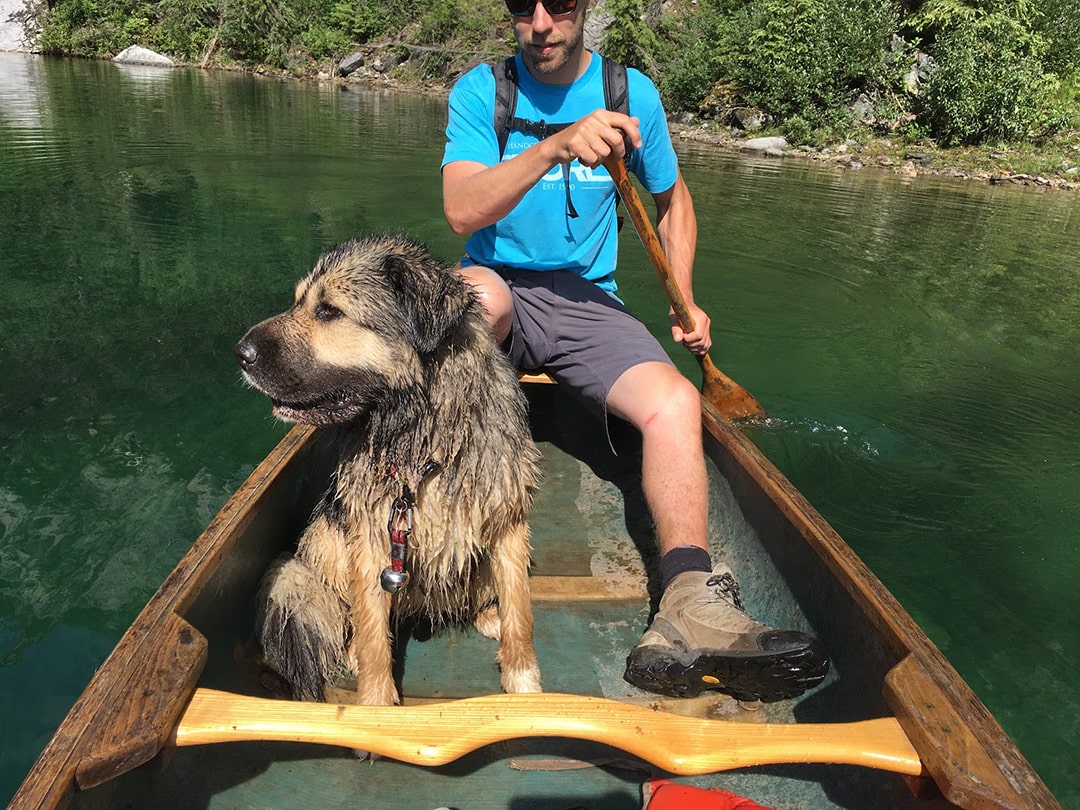 paddling on dainard lake golden bc