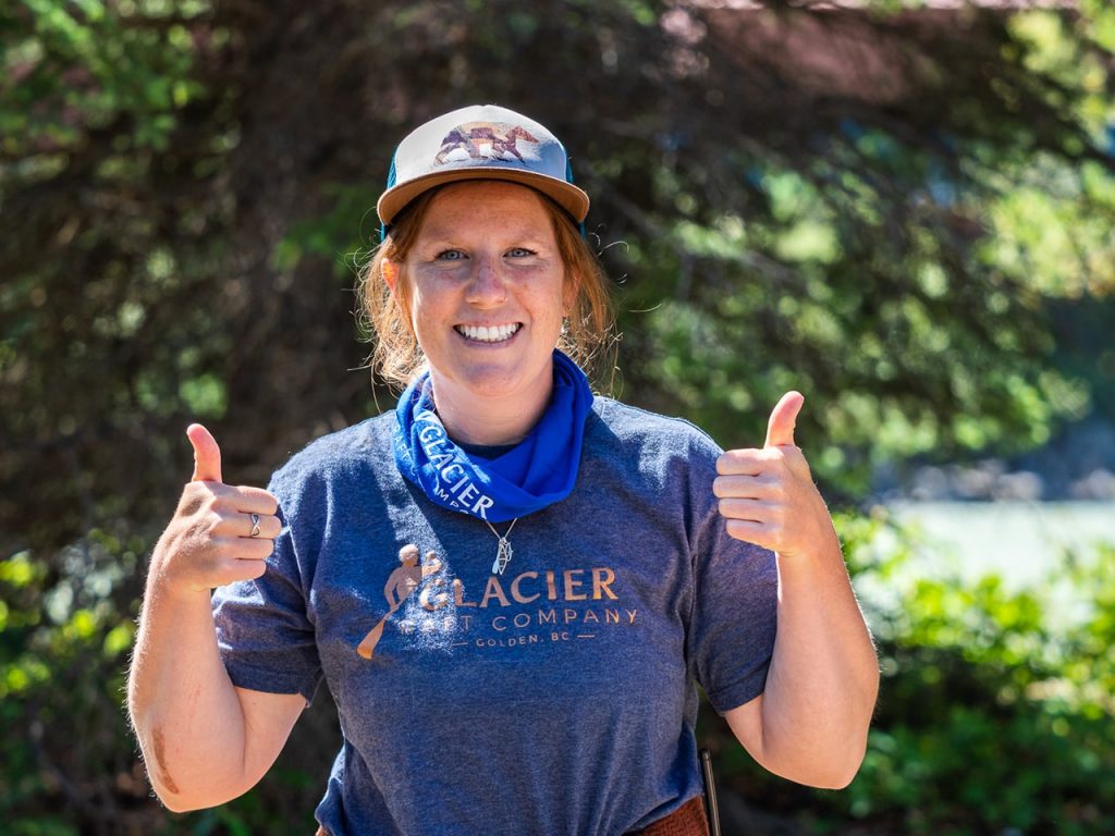 Glacier Raft Company driver giving a thumbs up