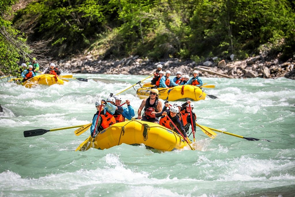 Rafting the Kicking Horse River, Golden BC