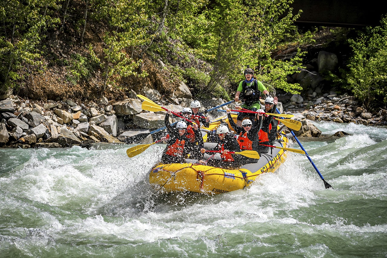 rafting kicking horse river with guide Alex